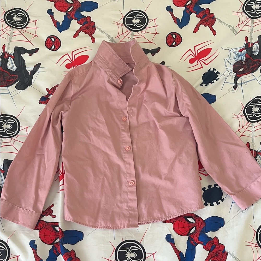 Pink Button-Up Shirt